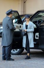 LEA MICHELE Arrives at Montage Hotel in Beverly Hills 01/28/2017