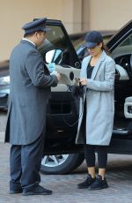 LEA MICHELE Arrives at Montage Hotel in Beverly Hills 01/28/2017