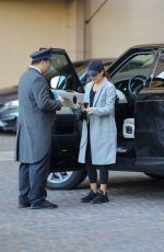 LEA MICHELE Arrives at Montage Hotel in Beverly Hills 01/28/2017