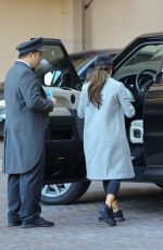 LEA MICHELE Arrives at Montage Hotel in Beverly Hills 01/28/2017