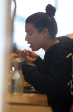 LEA MICHELE at Le Pain Quotidian in Brentwood 12/30/2016