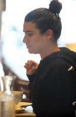 LEA MICHELE at Le Pain Quotidian in Brentwood 12/30/2016