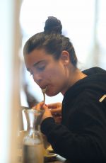 LEA MICHELE at Le Pain Quotidian in Brentwood 12/30/2016