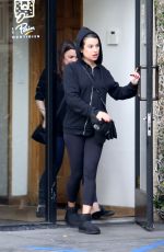 LEA MICHELE at Le Pain Quotidian in Brentwood 12/30/2016