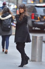 LEA MICHELE Out and About in New York 01/26/2017