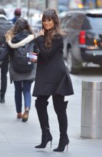 LEA MICHELE Out and About in New York 01/26/2017