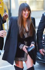 LEA MICHELE Out in New York 01/25/2017