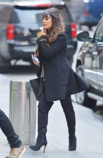 LEA MICHELE Out in New York 01/27/2017