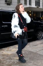 LENA DUNHAM Out and About in New York 01/10/2017