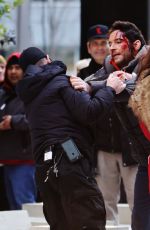 LESLEY-ANN BRANDT on the Set of 