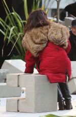 LESLEY-ANN BRANDT on the Set of 