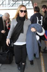 LESLIE MANN at LAX AIrport in Los Angeles 01/19/2017