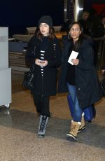 LILY COLLINS Arrives in Salt Lake City 01/22/2017