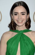 LILY COLLINS at 28th Annual Producers Guild Awards in Beverly Hills 01/28/2017