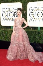 LILY COLLINS at 74th Annual Golden Globe Awards in Beverly Hills 01/08/2017