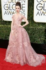 LILY COLLINS at 74th Annual Golden Globe Awards in Beverly Hills 01/08/2017