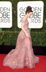 LILY COLLINS at 74th Annual Golden Globe Awards in Beverly Hills 01/08/2017