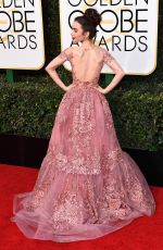 LILY COLLINS at 74th Annual Golden Globe Awards in Beverly Hills 01/08/2017