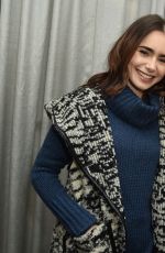 LILY COLLINS at Variety Studio at 2017 Sundance Film Festival 01/21/2017