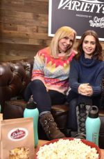 LILY COLLINS at Variety Studio at 2017 Sundance Film Festival 01/21/2017