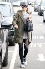 LILY COLLINS Leaves a Gym in Los Angeles 01/03/2017