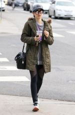 LILY COLLINS Leaves a Gym in Los Angeles 01/03/2017