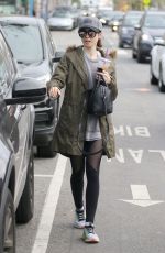 LILY COLLINS Leaves a Gym in Los Angeles 01/03/2017
