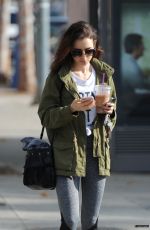 LILY COLLINS Leaves a Gym in Los Angeles 01/16/2017