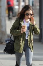 LILY COLLINS Leaves a Gym in Los Angeles 01/16/2017