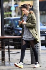 LILY COLLINS Out and About in Los Angeles 01/23/2017