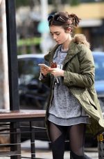 LILY COLLINS Out and About in Los Angeles 01/23/2017