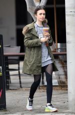 LILY COLLINS Out and About in Los Angeles 01/23/2017