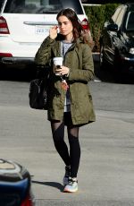 LILY COLLINS Out and About in Los Angeles 01/23/2017