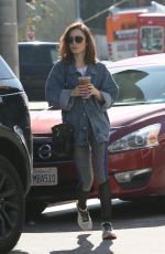 LILY COLLINS Out for Coffee in Los Angeles 01/26/2017