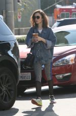 LILY COLLINS Out for Coffee in Los Angeles 01/26/2017