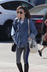 LILY COLLINS Out Shopping in West Hollywood 01/26/2017