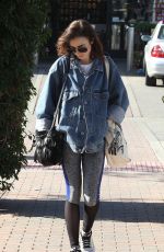 LILY COLLINS Out Shopping in West Hollywood 01/26/2017