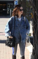 LILY COLLINS Out Shopping in West Hollywood 01/26/2017