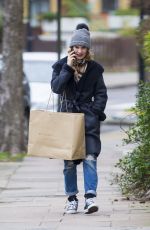 LILY JAMES Out Shopping in London 01/15/2017