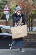 LILY JAMES Out Shopping in London 01/15/2017
