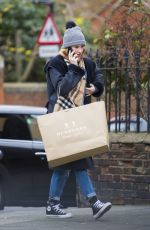 LILY JAMES Out Shopping in London 01/15/2017
