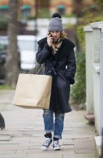 LILY JAMES Out Shopping in London 01/15/2017