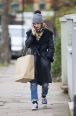 LILY JAMES Out Shopping in London 01/15/2017