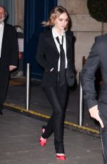 LILY-ROSE DEPP Leaves Cesar Revelations Photocall 2017 in Paris 01/16/2017