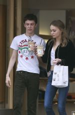 LILY-ROSE DEPP Out for Coffee in West Hollywood 01/03/2017