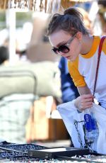 LILY-ROSE DEPP Shopping at a Flea Market in Los Angeles 01/10/2017