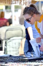 LILY-ROSE DEPP Shopping at a Flea Market in Los Angeles 01/10/2017