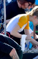 LILY-ROSE DEPP Shopping at a Flea Market in Los Angeles 01/10/2017
