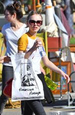 LILY-ROSE DEPP Shopping at a Flea Market in Los Angeles 01/10/2017