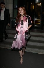 LINDSAY LOHAN Leaves Her Hotel in Milan 01/14/2017